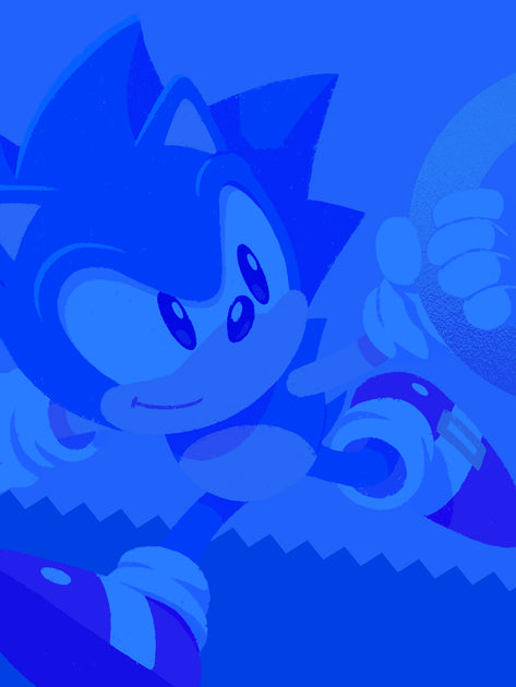 Classic Sonic the Hedgehog Art Print 
