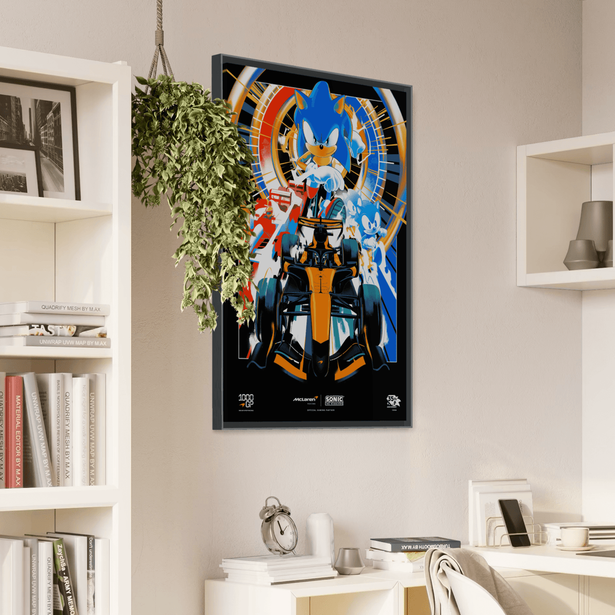 McLaren Racing X Sonic the Hedgehog' by Matt Taylor - Limited