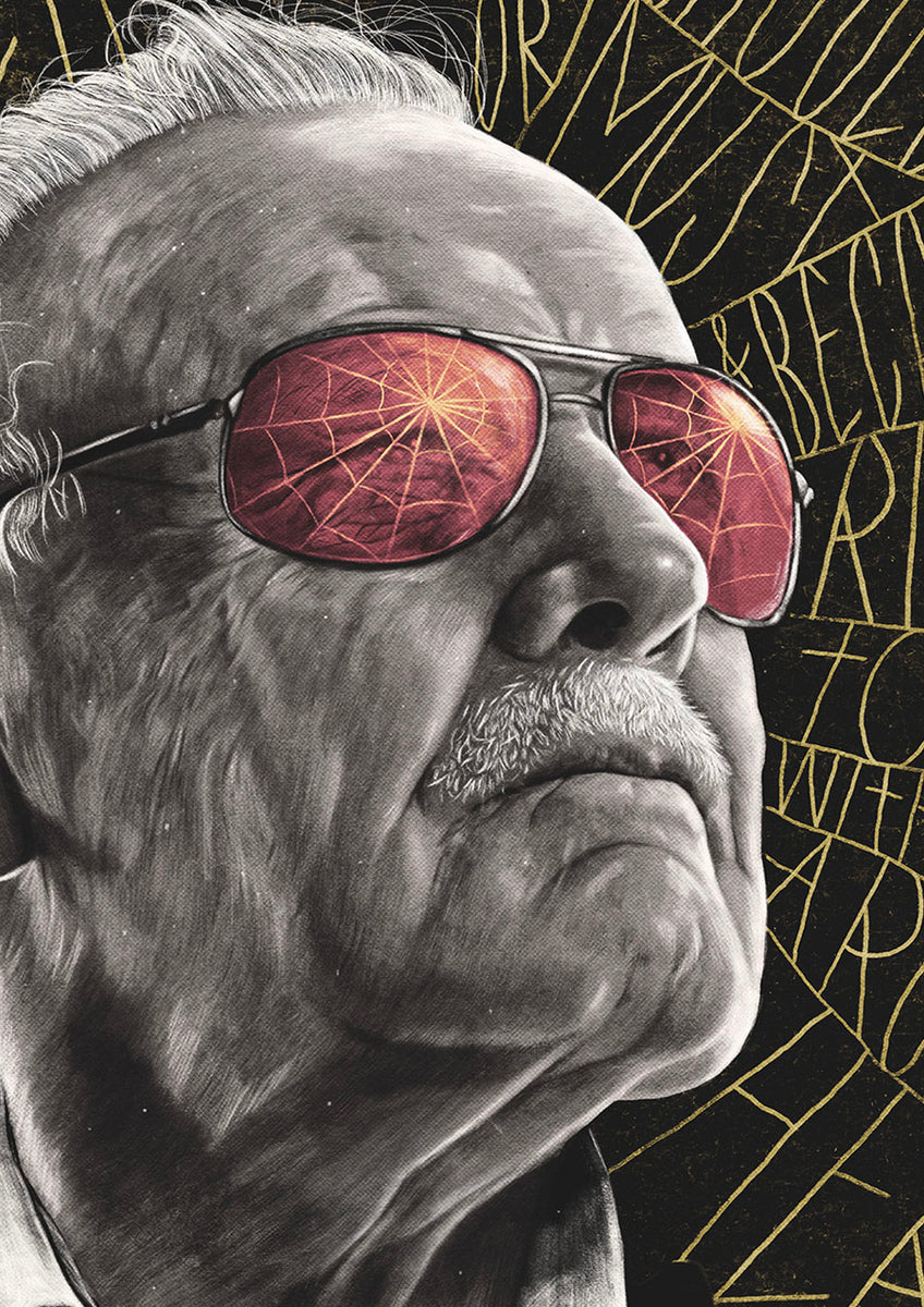 イラスト Stan Lee by Ryan Benjamin ArtStation - RIP Stan Lee