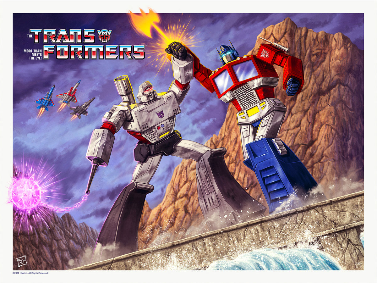 Sam Gilbey Transformers 'Optimus v Megatron' Ltd Poster 24