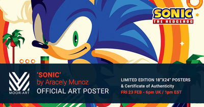 ART POSTER RELEASE: 'Sonic' by Aracely Muñoz