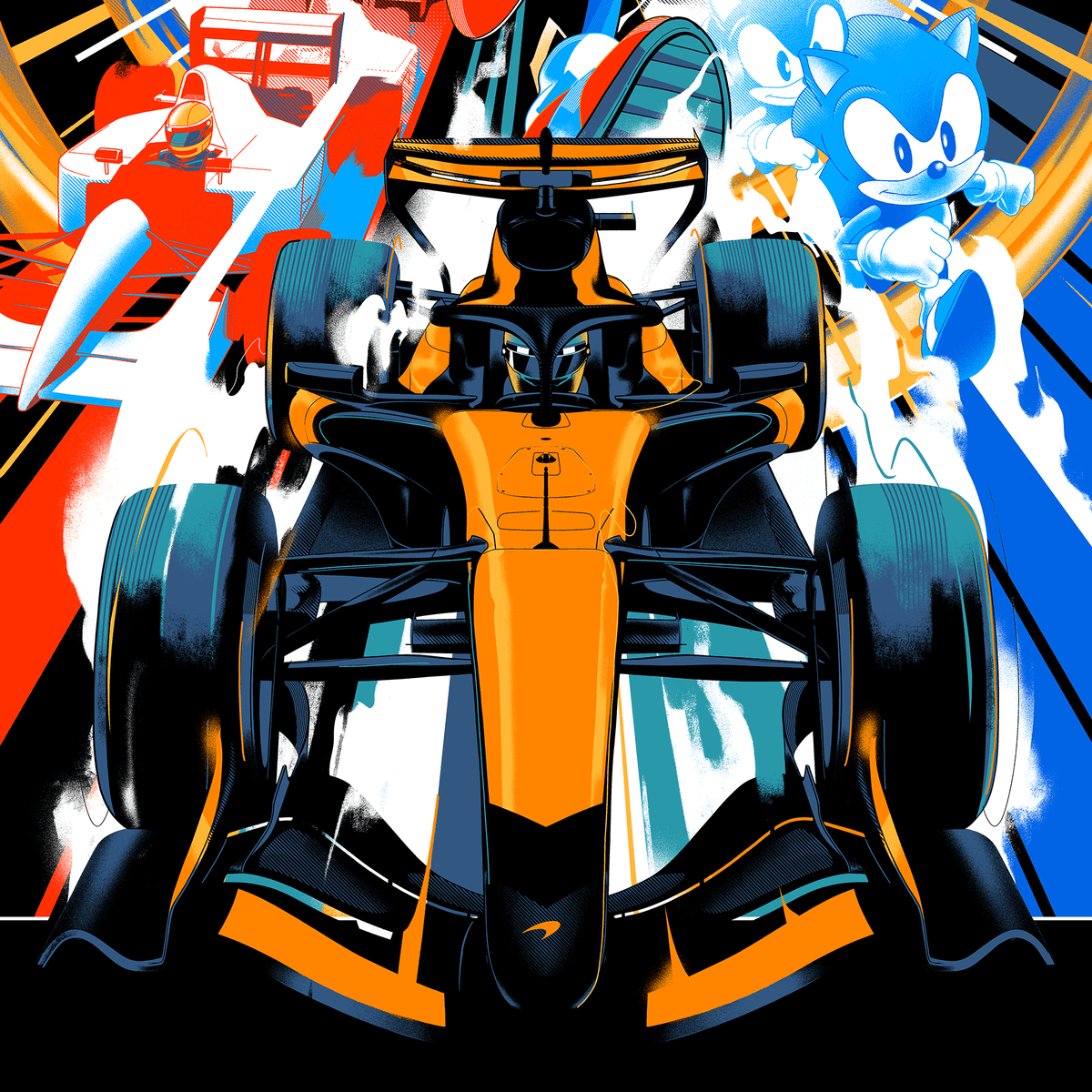 Matt Taylor Racing ‘McLaren Racing X Sonic the Hedgehog’ by Matt Taylor - Limited Edition ...