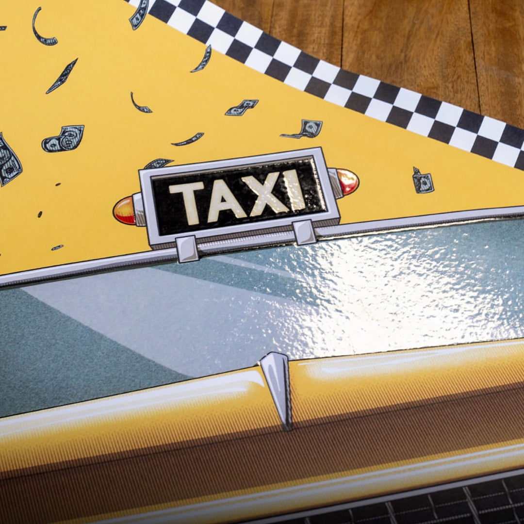 Crazy Taxi' by Housebear - Limited Edition Art Poster - 18