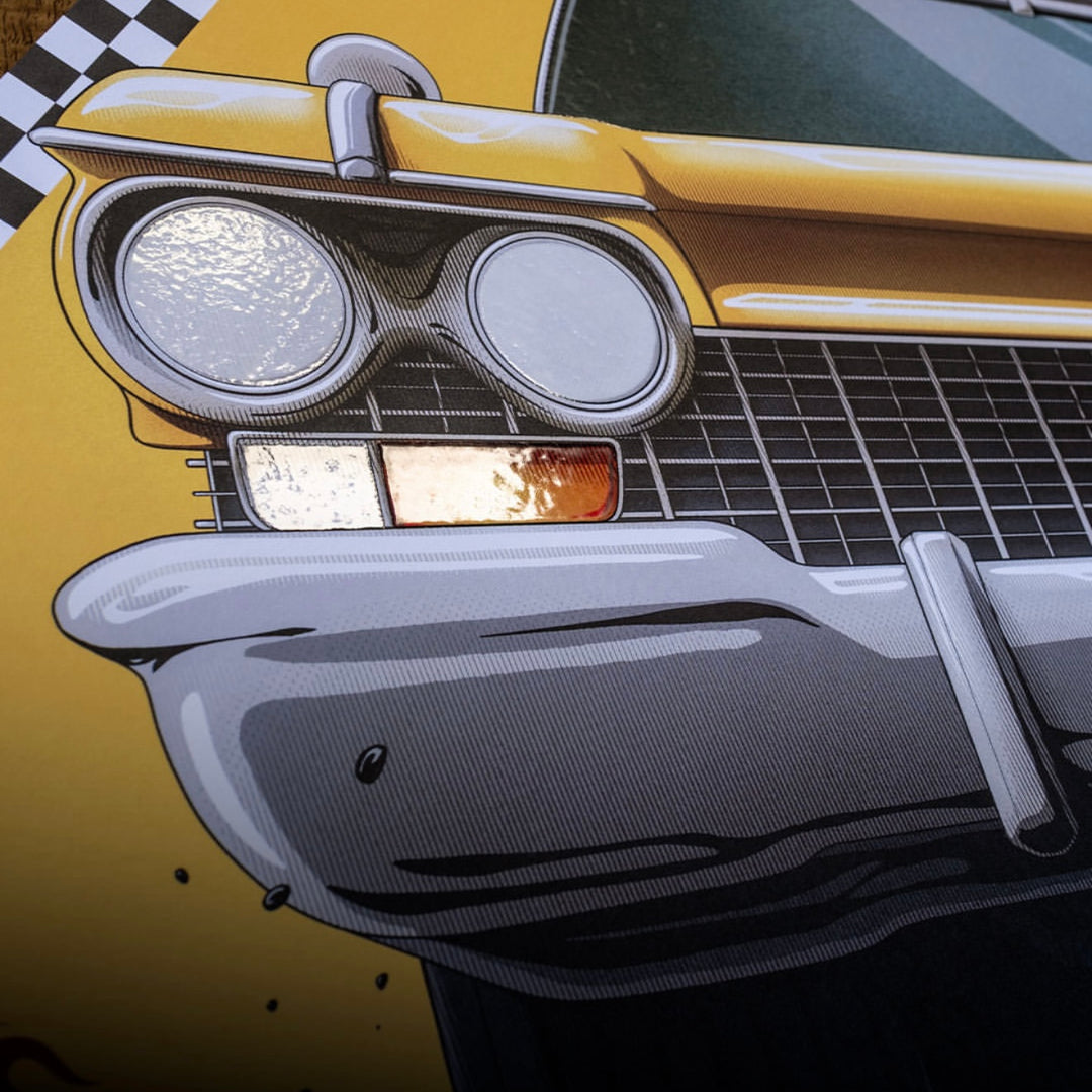 Crazy Taxi' by Housebear - Limited Edition Art Poster - 18