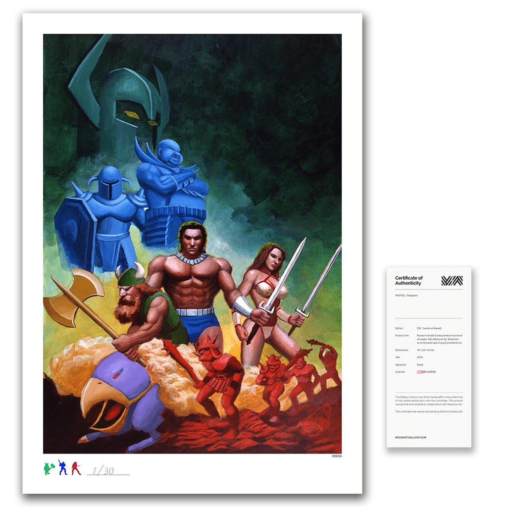 Golden Axe' - Arcade Painting - Official Limited Edition PRIMO