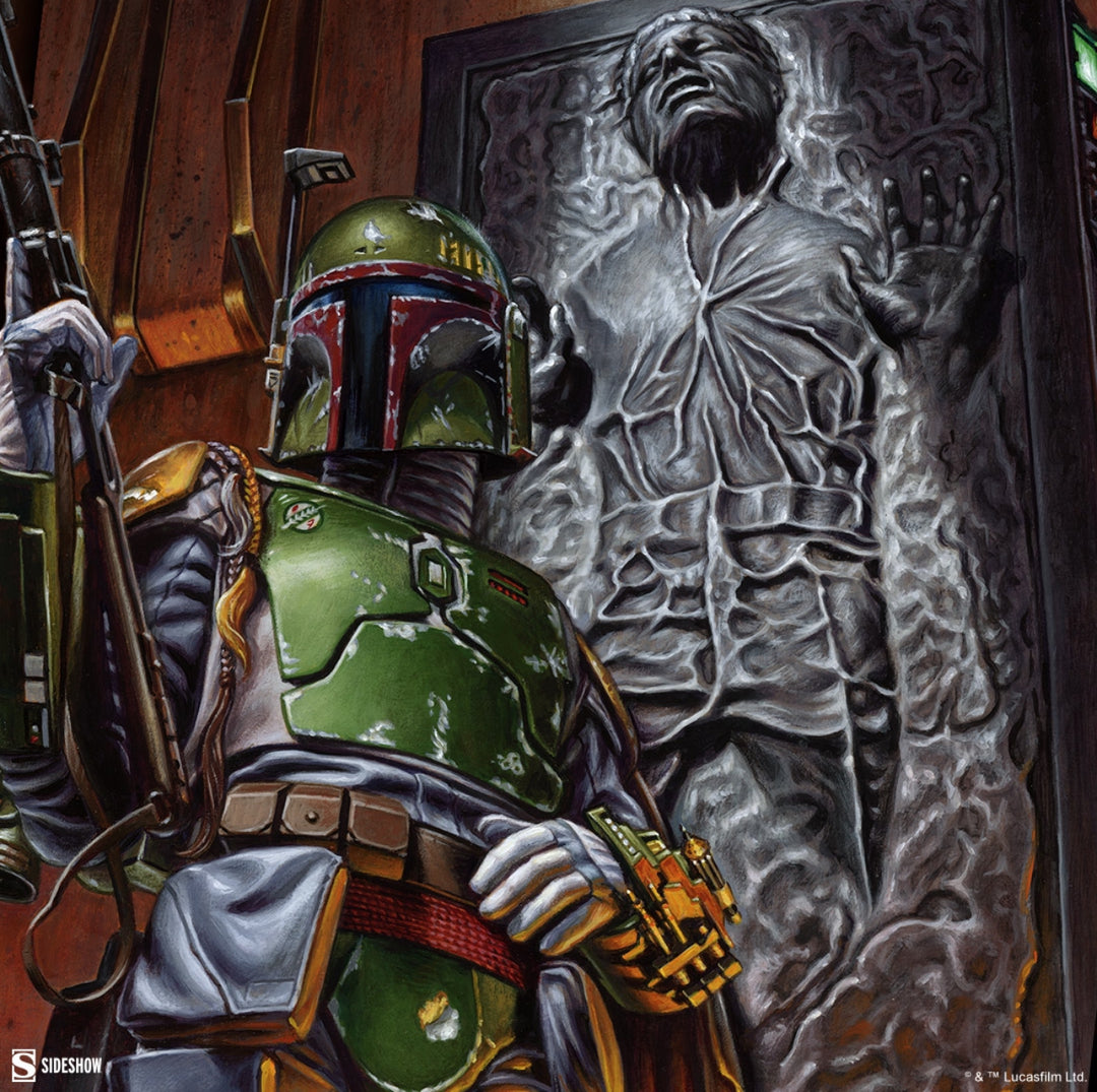 Boba Fett™: The Bounty!' - by Jason Edmiston - Limited Edition Print – Moor- Art Gallery, image size:1080x1075