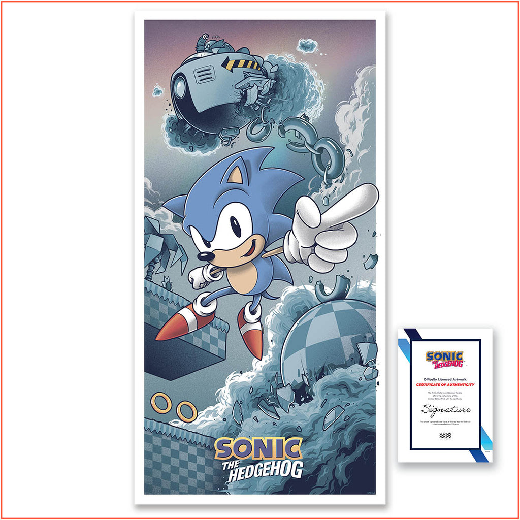 Sonic the Hedgehog' by Mark Bell - Timed Edition 'PRIMO' Print +