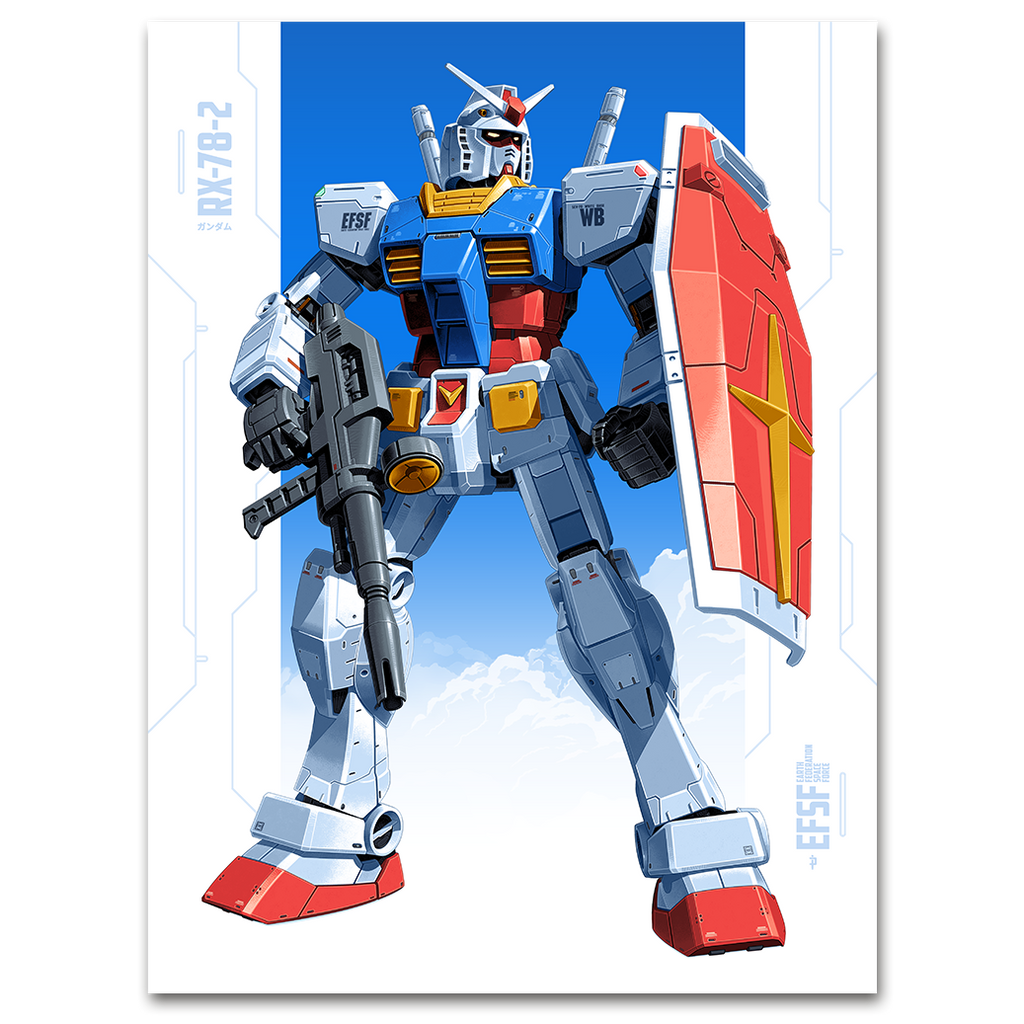 GUNDAM: RX-78-2 by Ian Pesty - Limited Edition Art Poster - 18