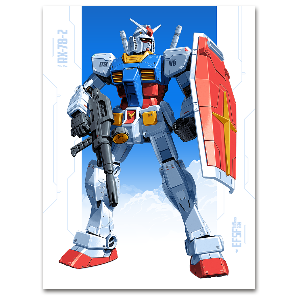 GUNDAM: RX-78-2 by Ian Pesty - Limited Edition Art Poster - 18