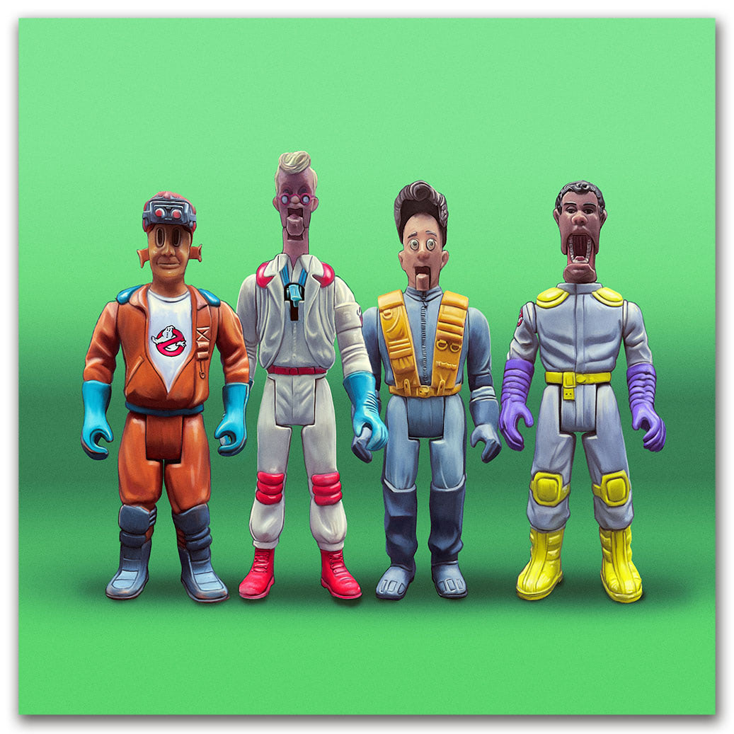 Ghostbusters Fright Features Winston Zeddemore Figure with Interactive Ghos Kenner Ghostbusters Fright Features Set of 4