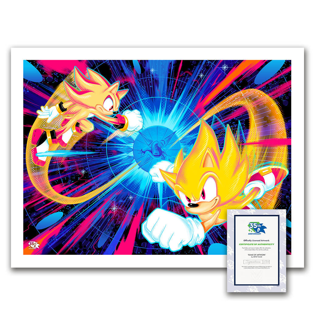 Sonic the Hedgehog: Live & Learn' by Doaly - Ltd Edition 35th