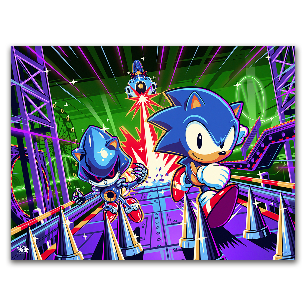'Sonic the Hedgehog: Racing Metal Sonic' by Julien Rico Jr - Ltd Editi ...