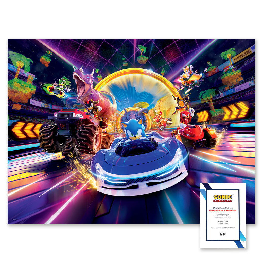 Sonic Racing: CrossWorlds' Official Key Art- Holographic Foil