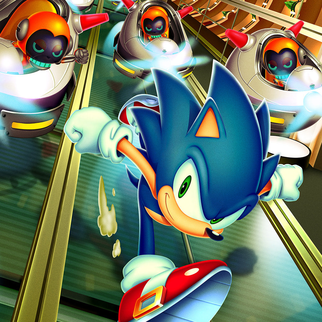 Speed Highway Chao Rescue Sonic Artwork by Tyler J McGrath Limited Moor Art Gallery