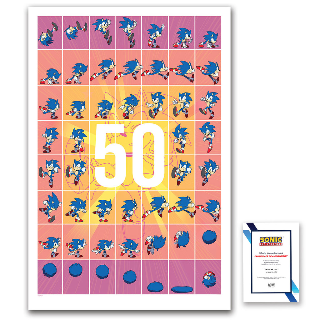 Sonic the Hedgehog IDW #50 RI-B' by Tyson Hesse - Limited Edition