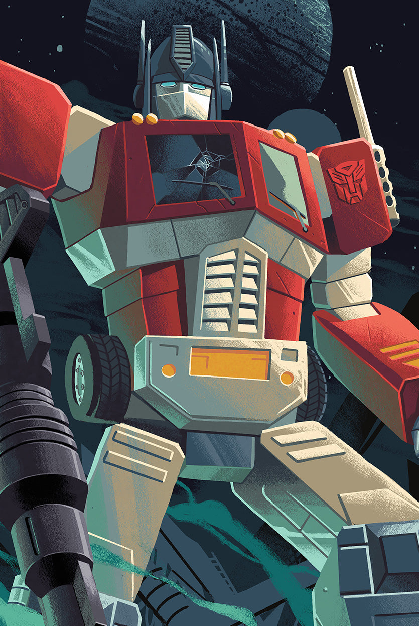 Danny Schlitz - Ltd Edition 'Optimus' / 'Convoy' Poster - Night Versio –  Moor-Art Gallery, image size:835x1247